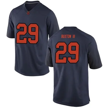 Men's Replica Berry Buxton III Syracuse Orange Football College Jersey - Navy