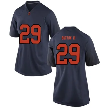 Women's Replica Berry Buxton III Syracuse Orange Football College Jersey - Navy